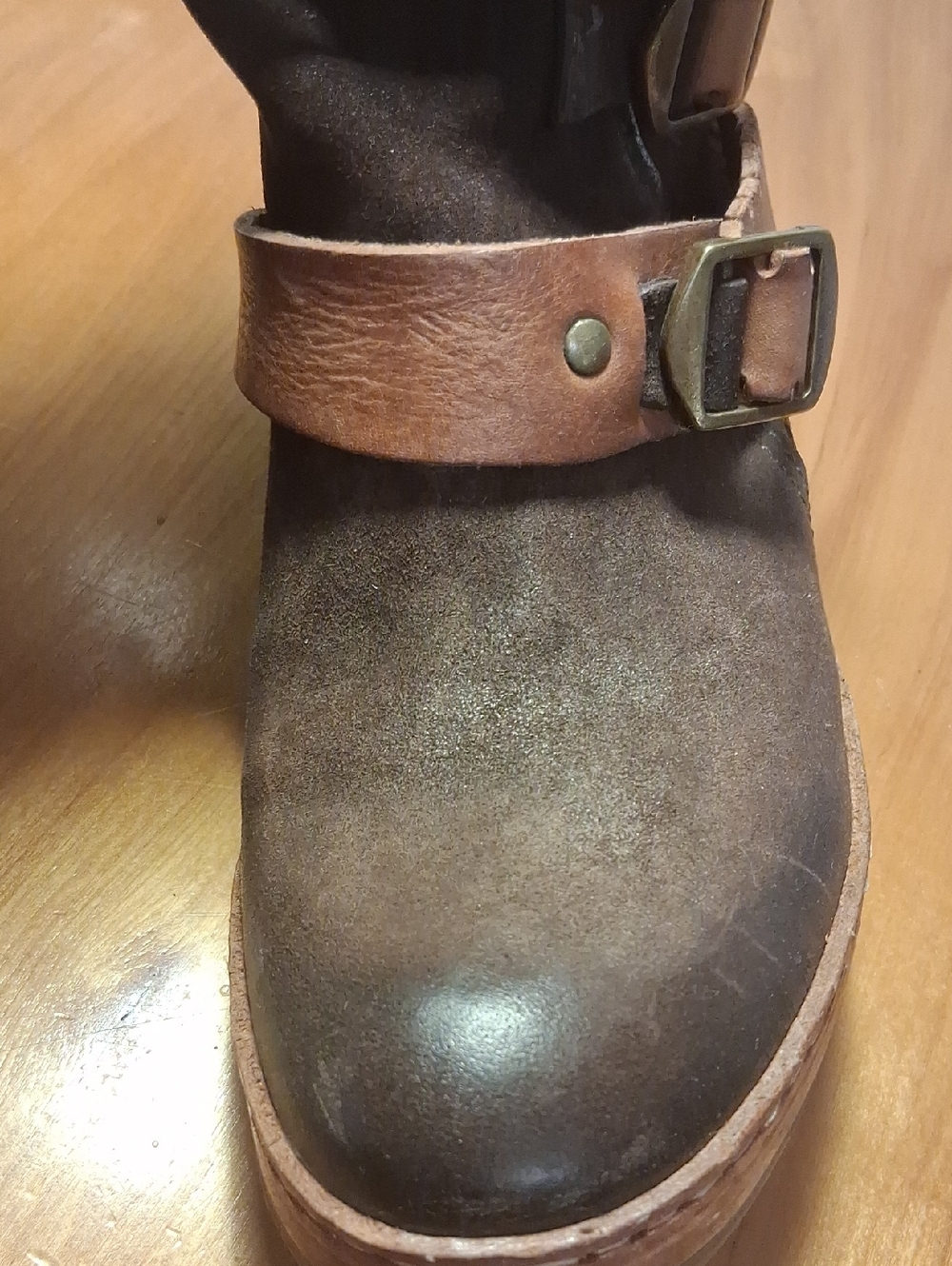 A.S 98 Women's Brown Leather Buckle Ankle Boots Size 39 - Picture 7 of 13